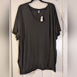 Old Navy Luxe Black Short Sleeve Tunic Tee – XXL (2X) – NWT